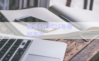 新安SW2025年債權(quán)資產(chǎn)